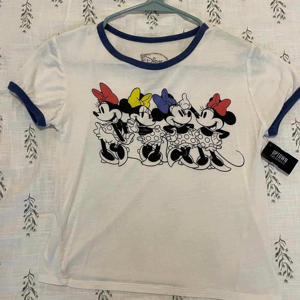 Womens Disney Minnie Mouse Crop Top. Size S.